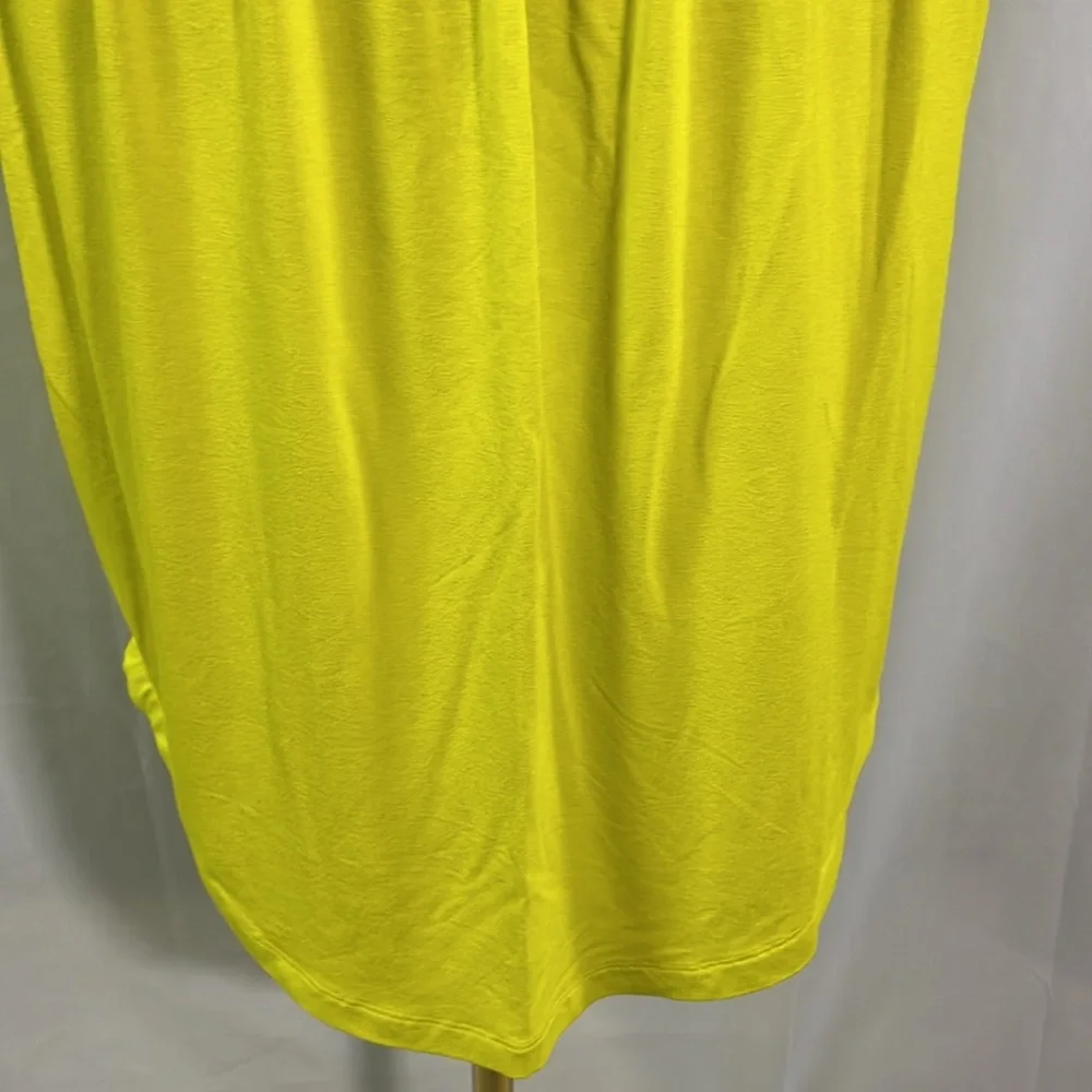 NWT Banana Republic Factory Chartreuse Sleeveless Smocked Waist Dress